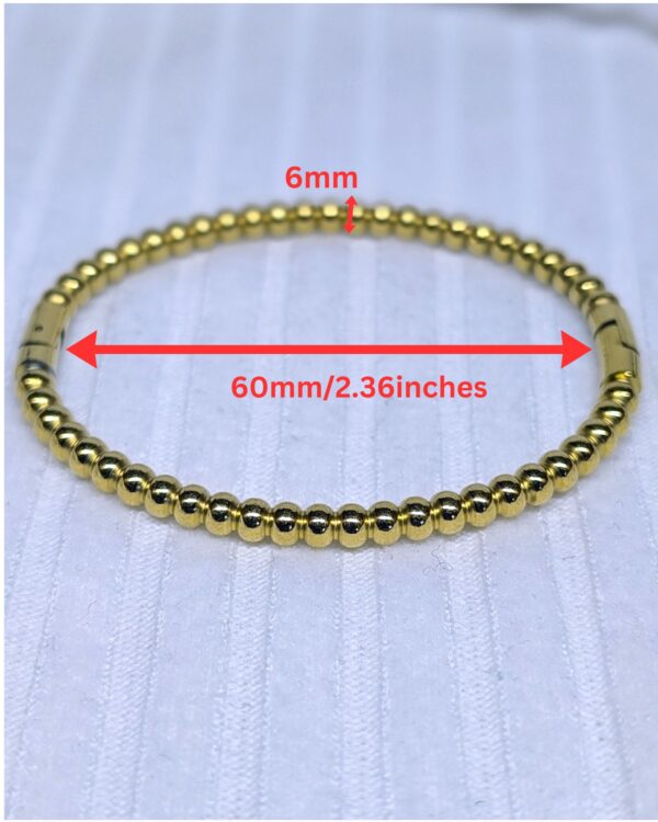 Gold Ball Bangle - BAG115