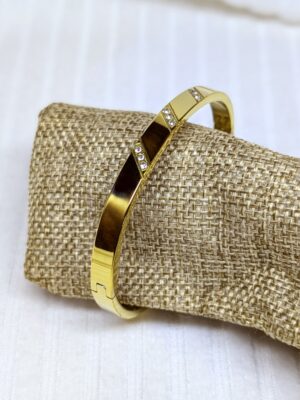 Twill Diamonds Bangle - BAG121