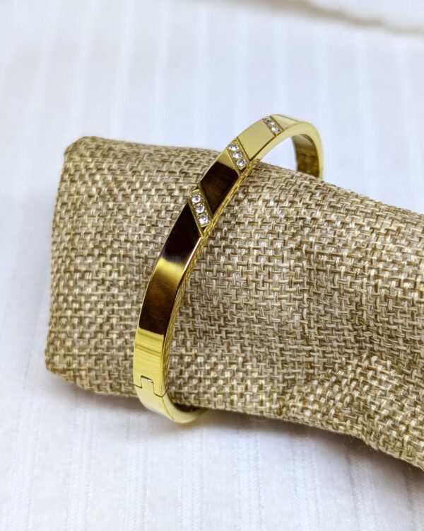 Twill Diamonds Bangle - BAG121