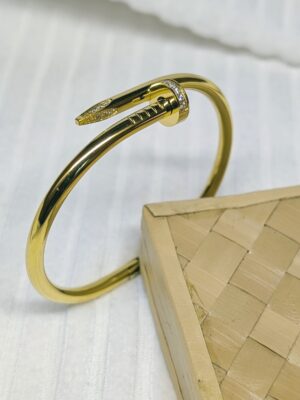 Diamond Nail Bangle - BAG124