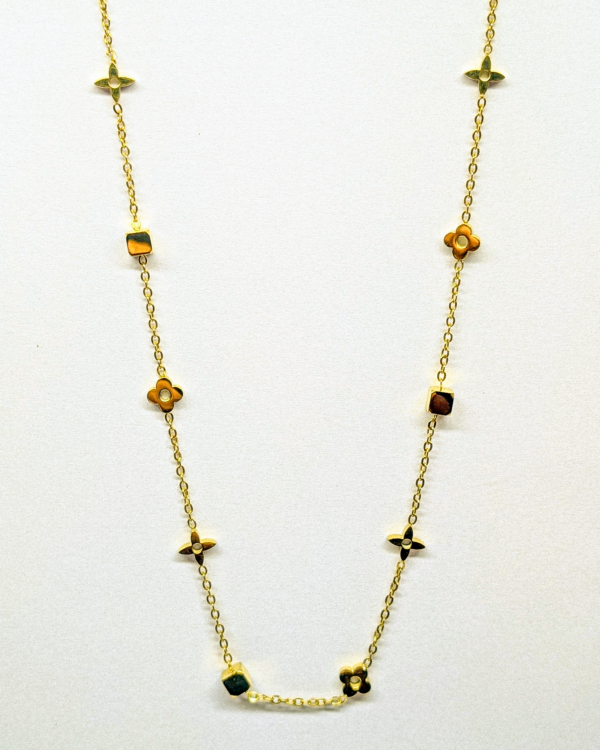 Floral Square Necklace