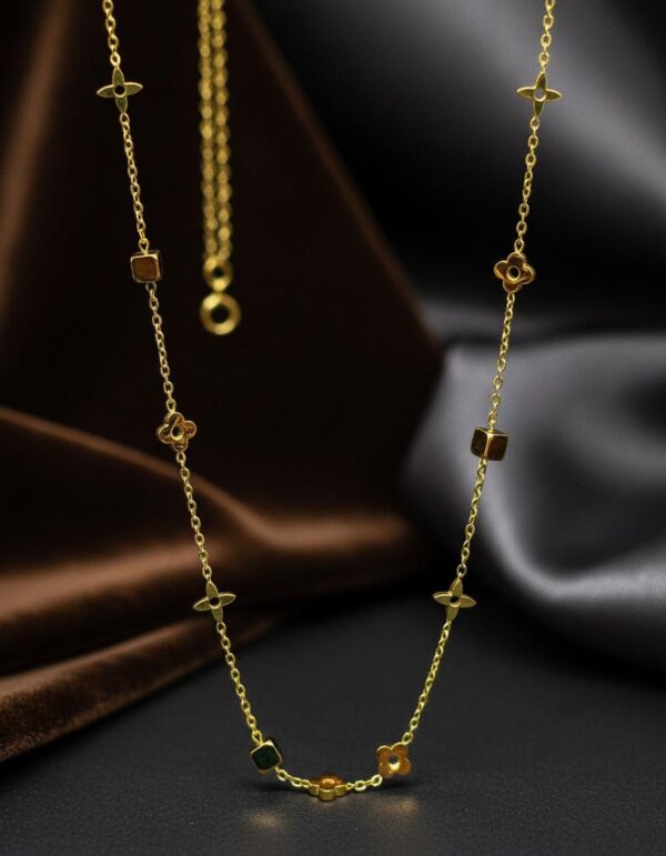 Floral Square Necklace