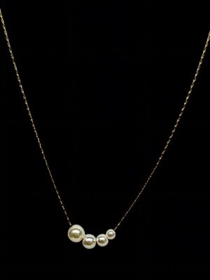 Four Pearl Necklace - NKSG146