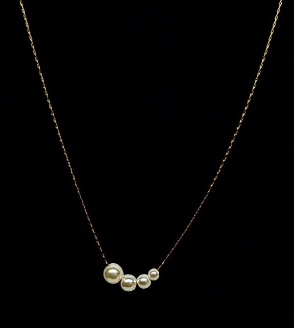 Four Pearl Necklace - NKSG146