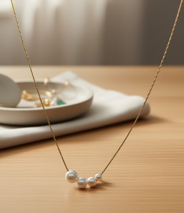 Four Pearl Necklace - NKSG146